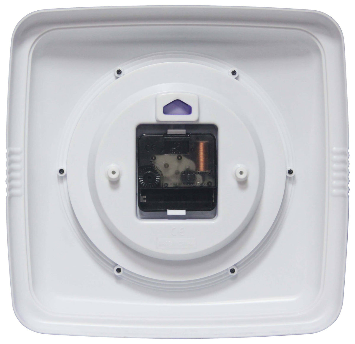 Retro Square Periwinkle Indoor Wall Clock 9.25 Inch
