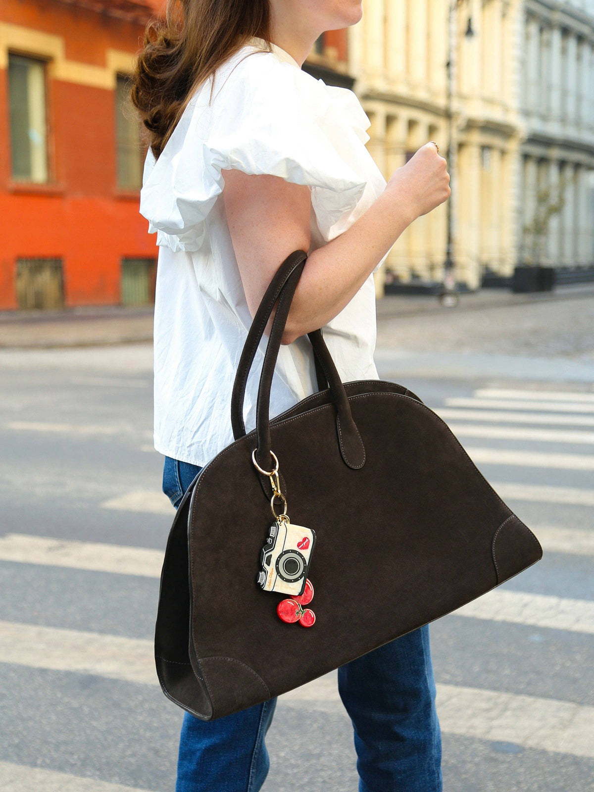 Vintage Camera Bag Charm + Keychain