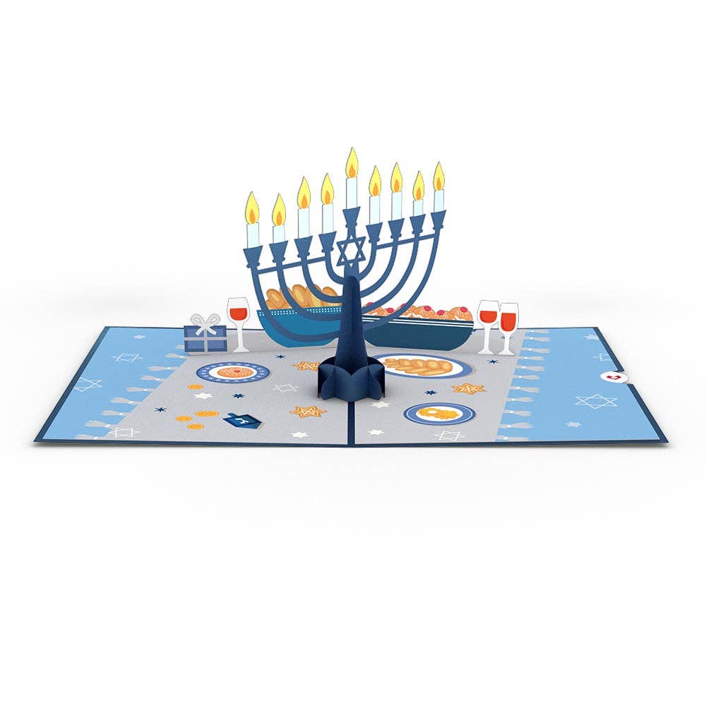 Menorah Lights Pop-Up Cards
