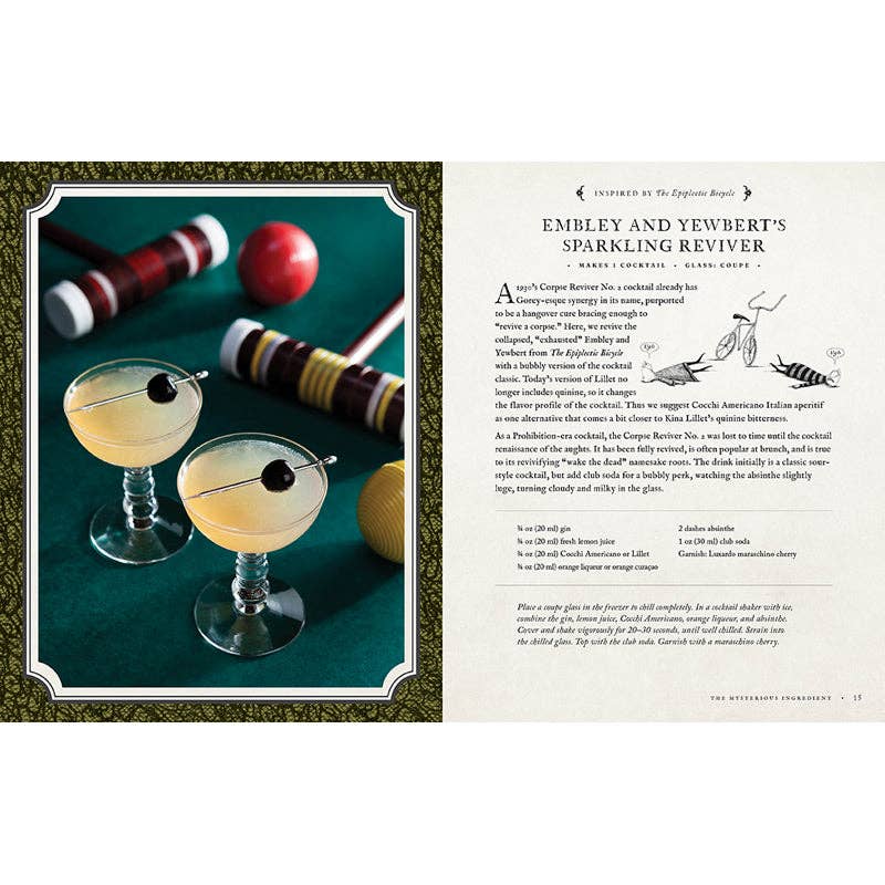 Uneasy Elixirs 50 Curious Cocktails Inspired E. Gorey