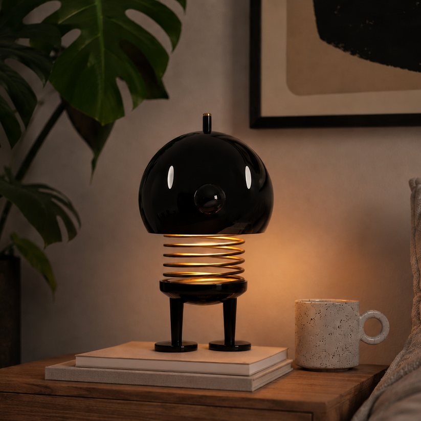 Hoptimist Black Large LED Lamp