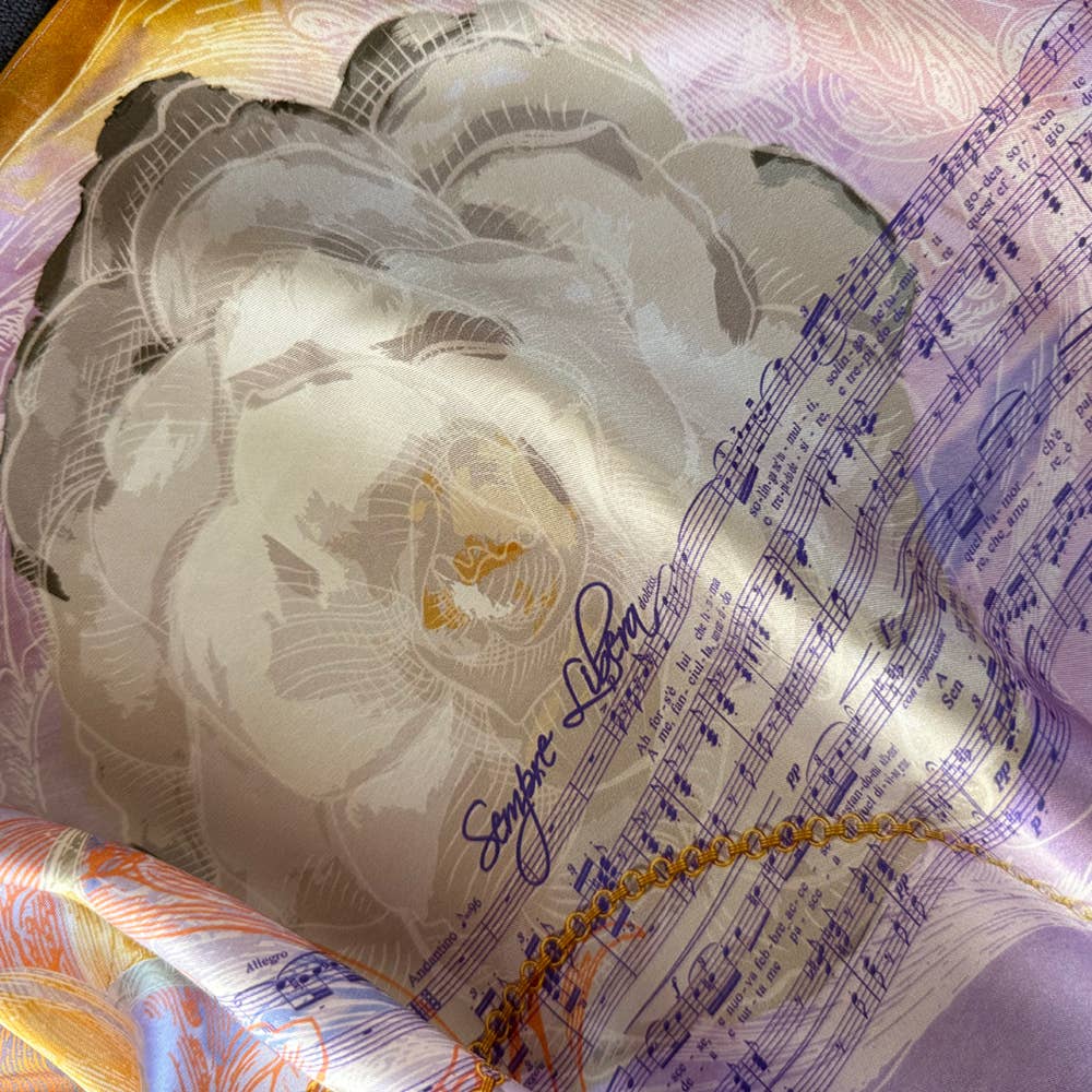 La Traviata Oblong Silk Scarf