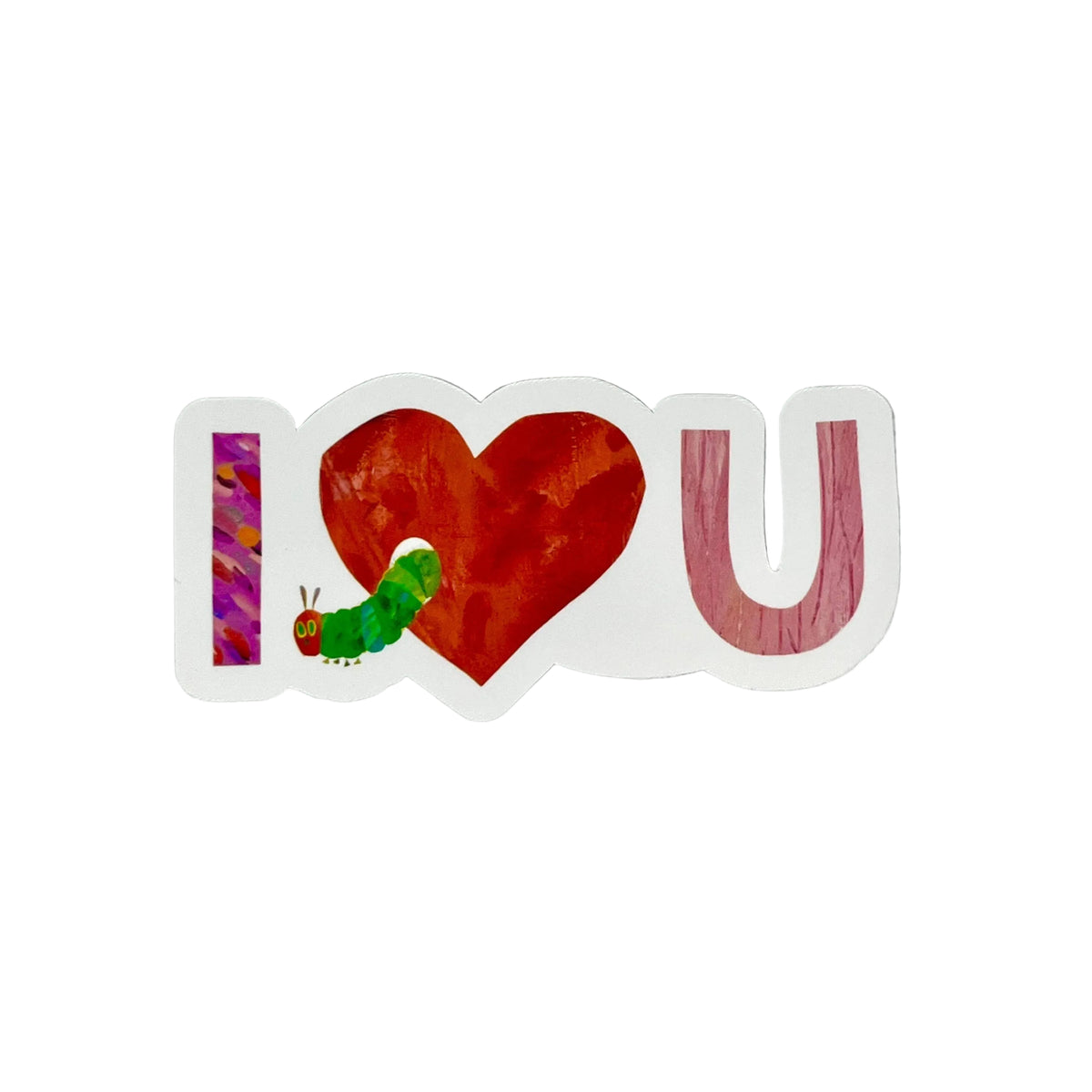 The Very Hungry Caterpillar I Heart You Waterproof Sticker