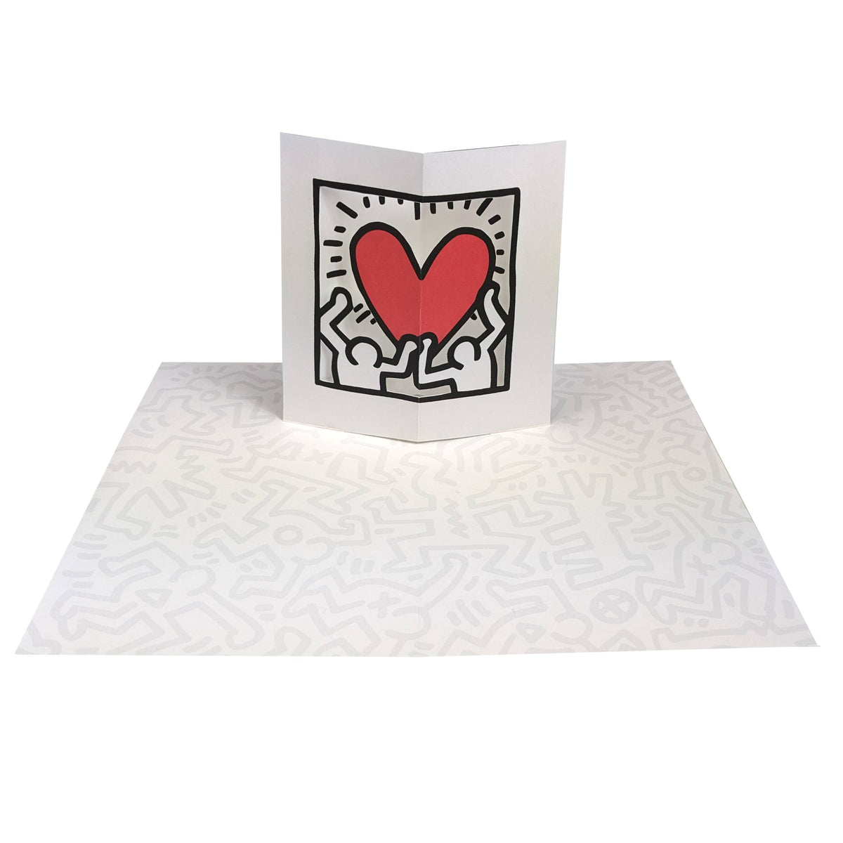 Keith Haring Love Pop Up Greeting Card