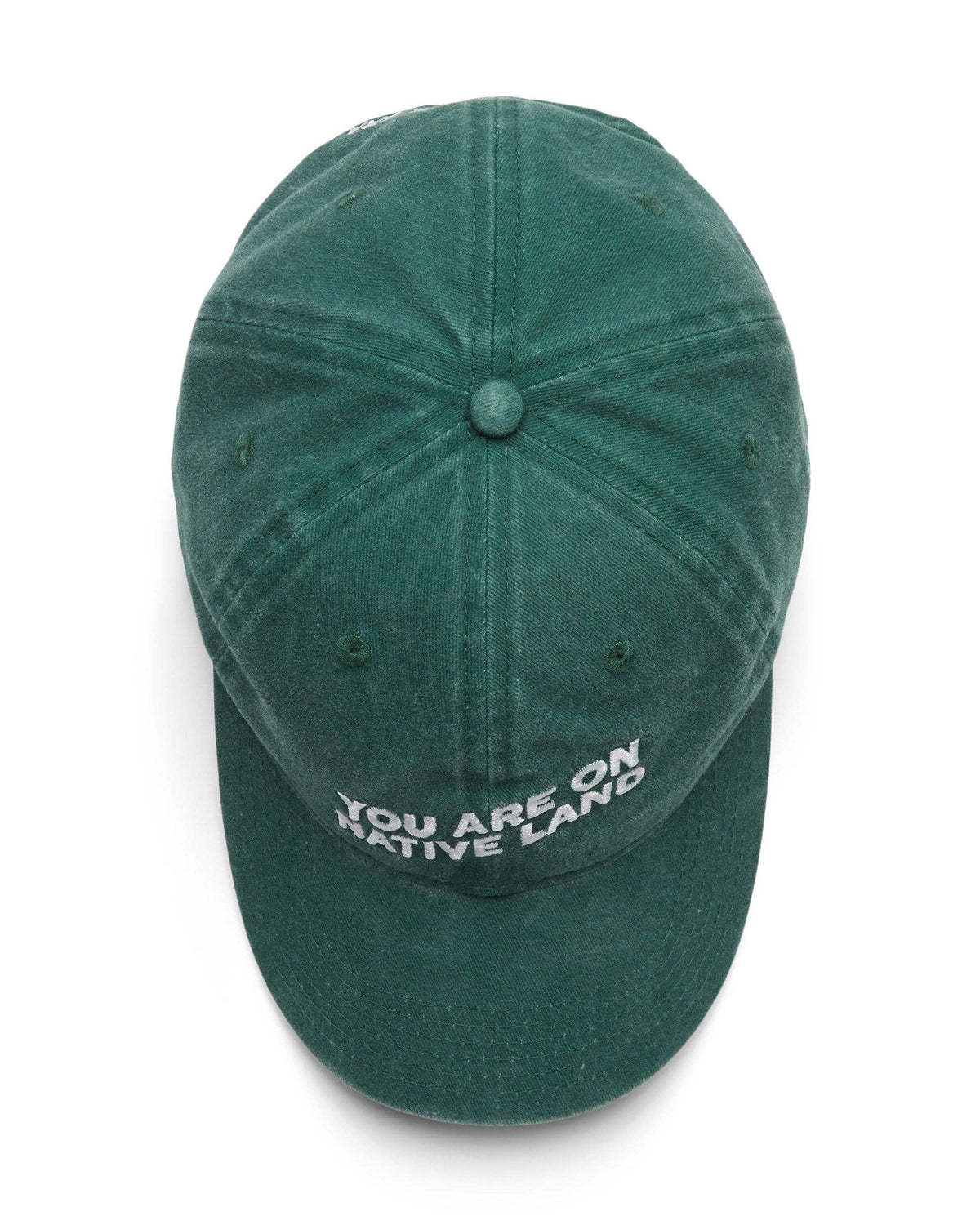 'You Are On Native Land' Dark Green Hat