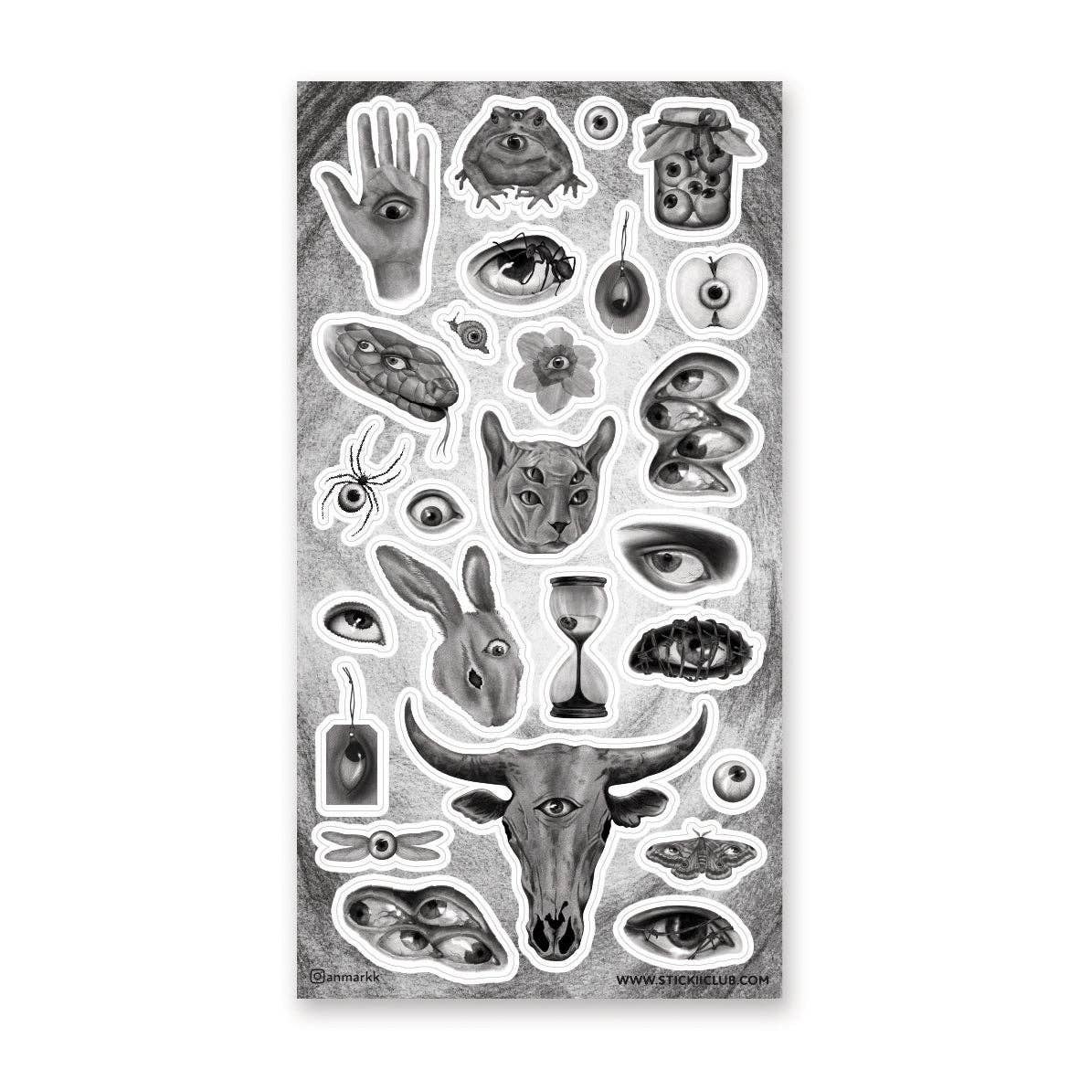 All Eyes Open Sticker Sheet