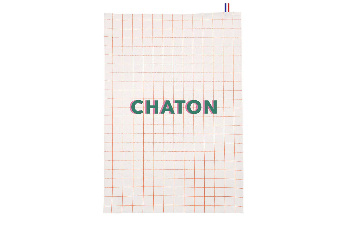 LES PETITS NOMS Tea Towel - Kitten