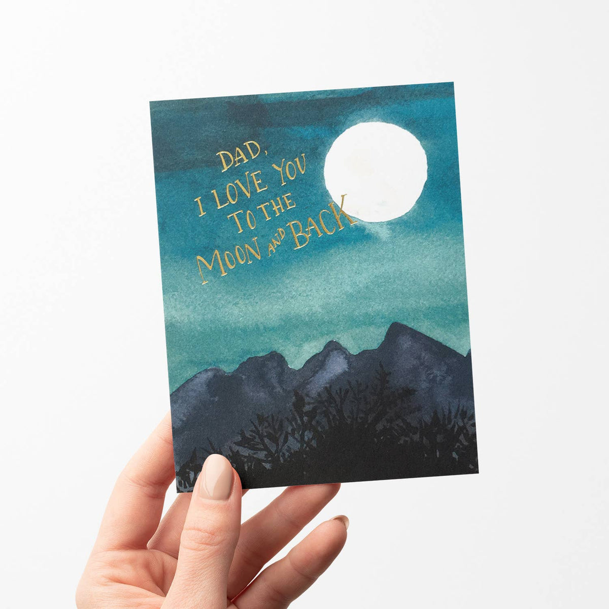 Moon Dad Greeting Card