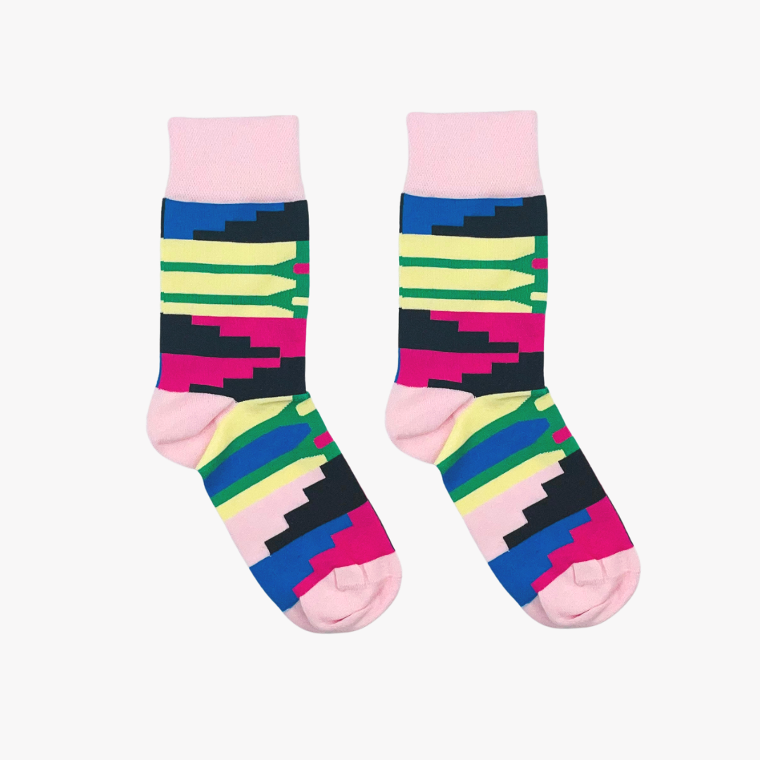 Kente Pink Socks