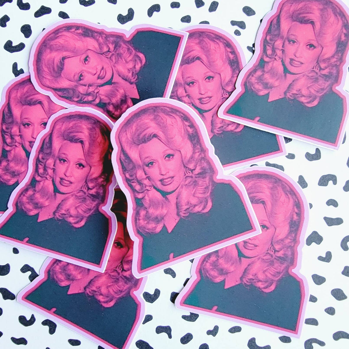 Multi Colored Dolly Sticker