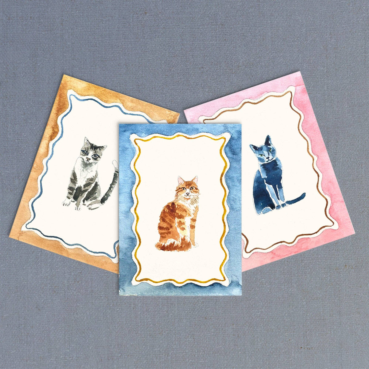 Mini Watercolor Painting Kit: Cats