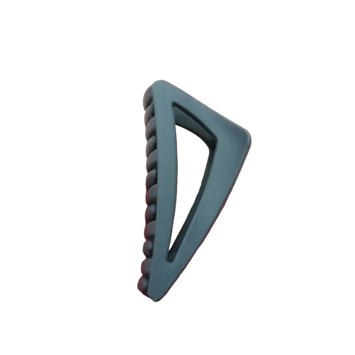 Blue triangular hairclip