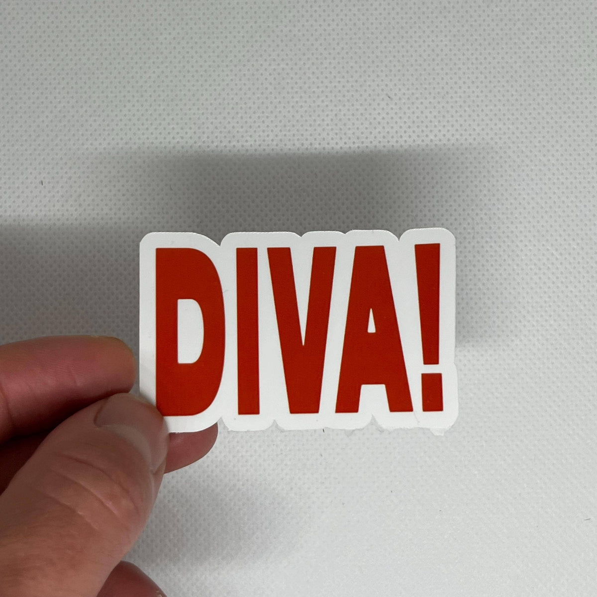 Diva! Kiss-Cut Waterproof Sticker