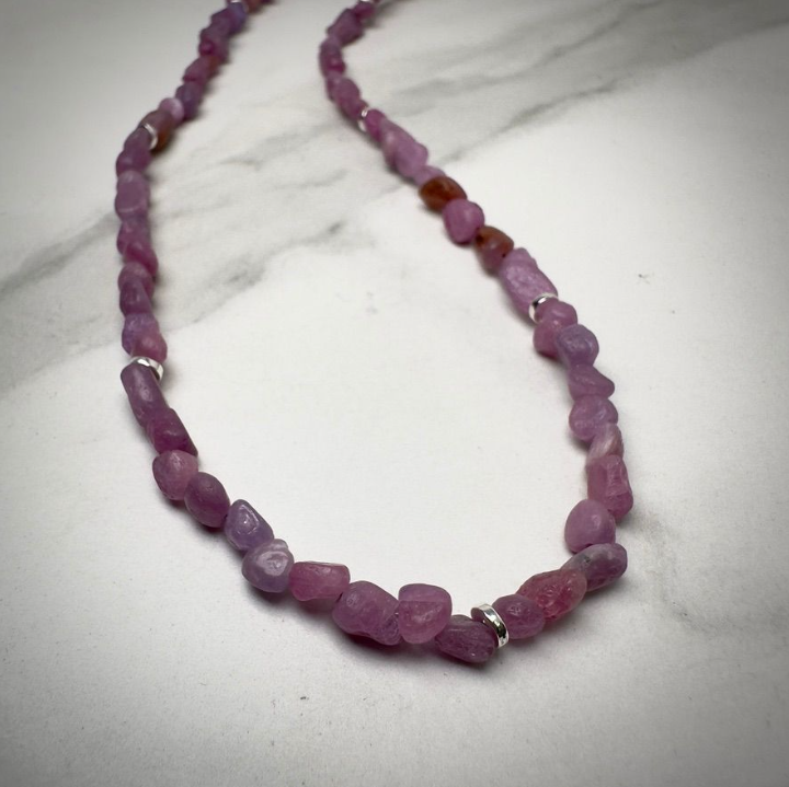 Ruby Pebble Necklace