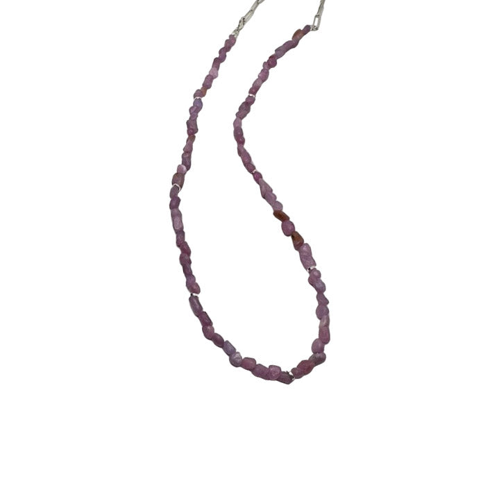 Ruby Pebble Necklace