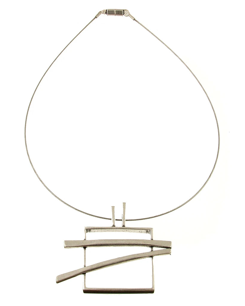 Silver Square Pendant