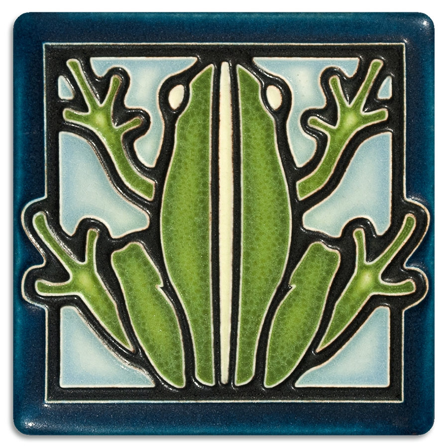 Motawi 4x4 Frog Art Tile
