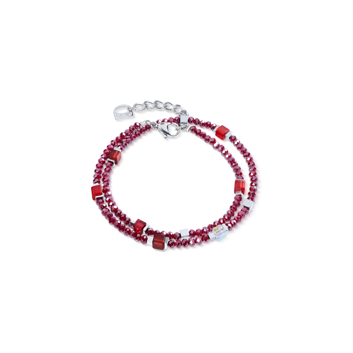 Joyful Colours Flex Bracelet silver-red