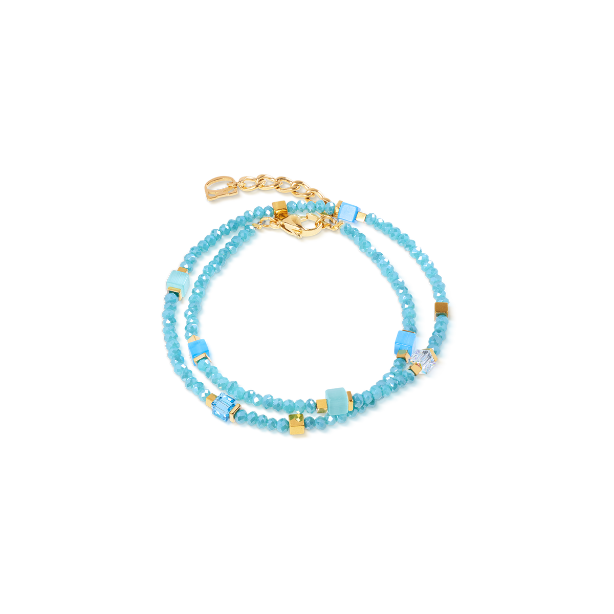 Joyful Colours Flex Bracelet gold-turquoise