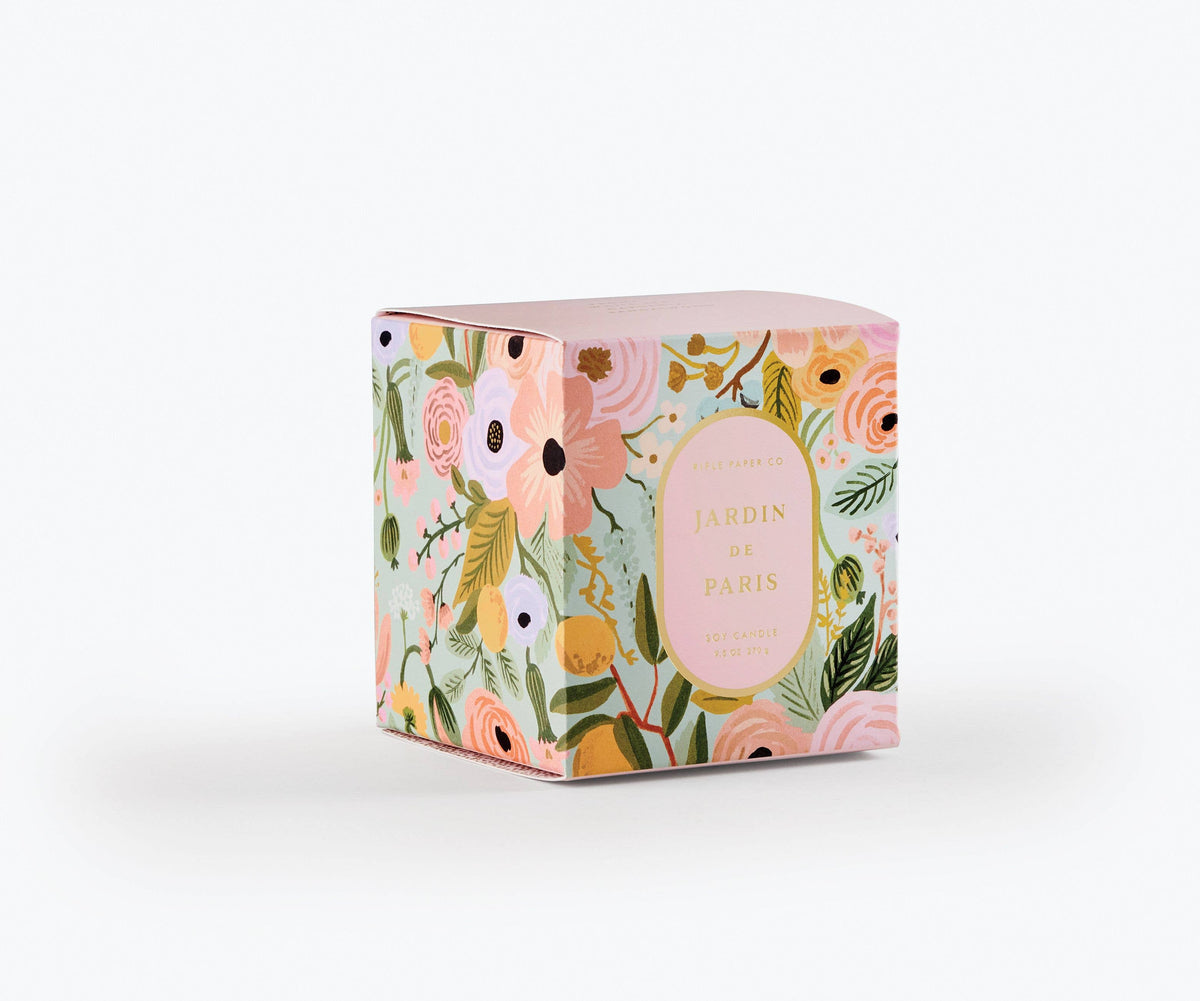 Decorative box with floral design on a white background