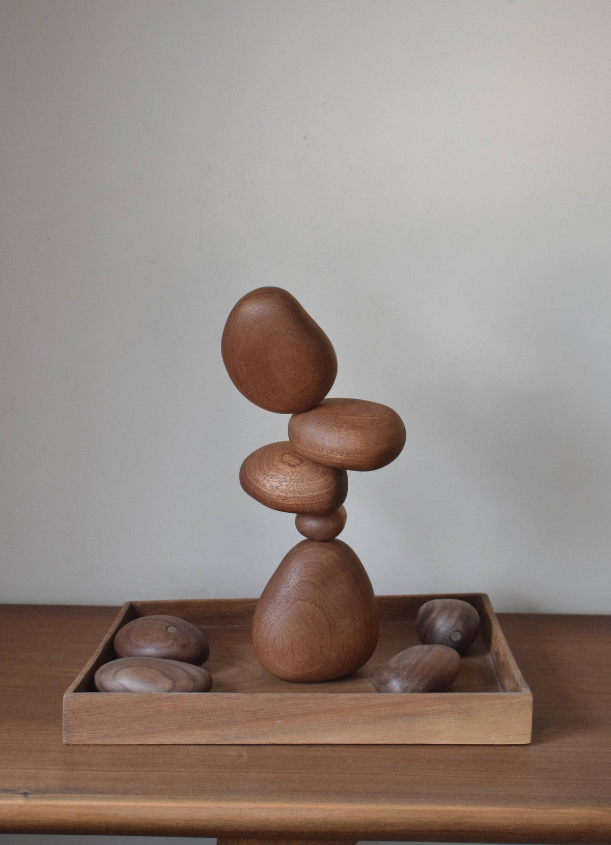 Sapele Wood Balance Stones