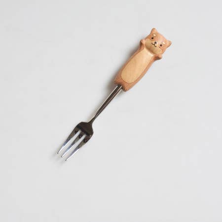 Hand-carved Shiba Spoon & Fork