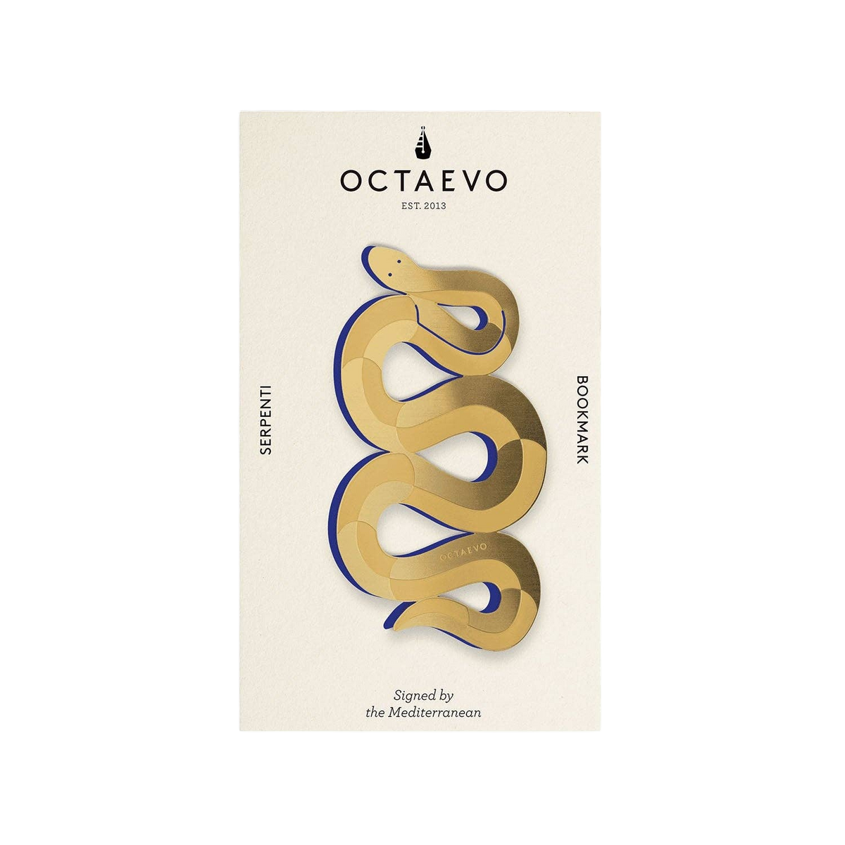 Serpenti - Varnished Brass Bookmark