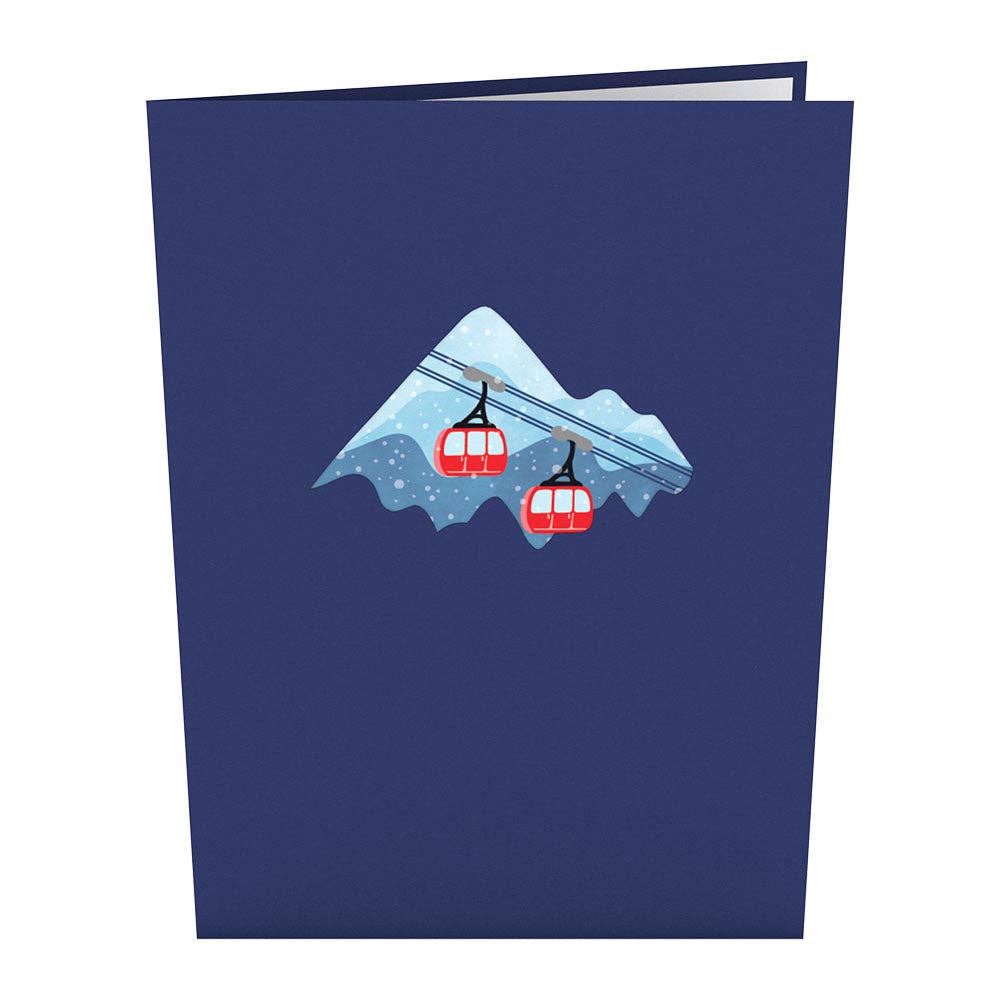 Ski Village Pop Up Card