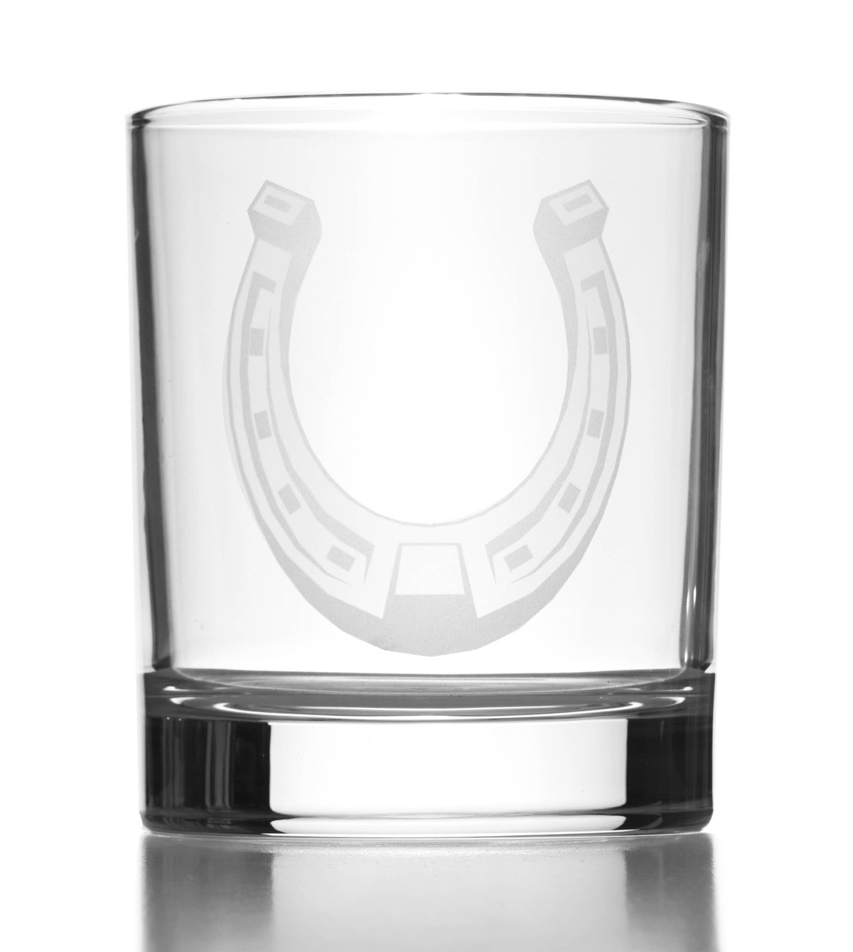Western Horseshoe Double Old-Fashioned Glass