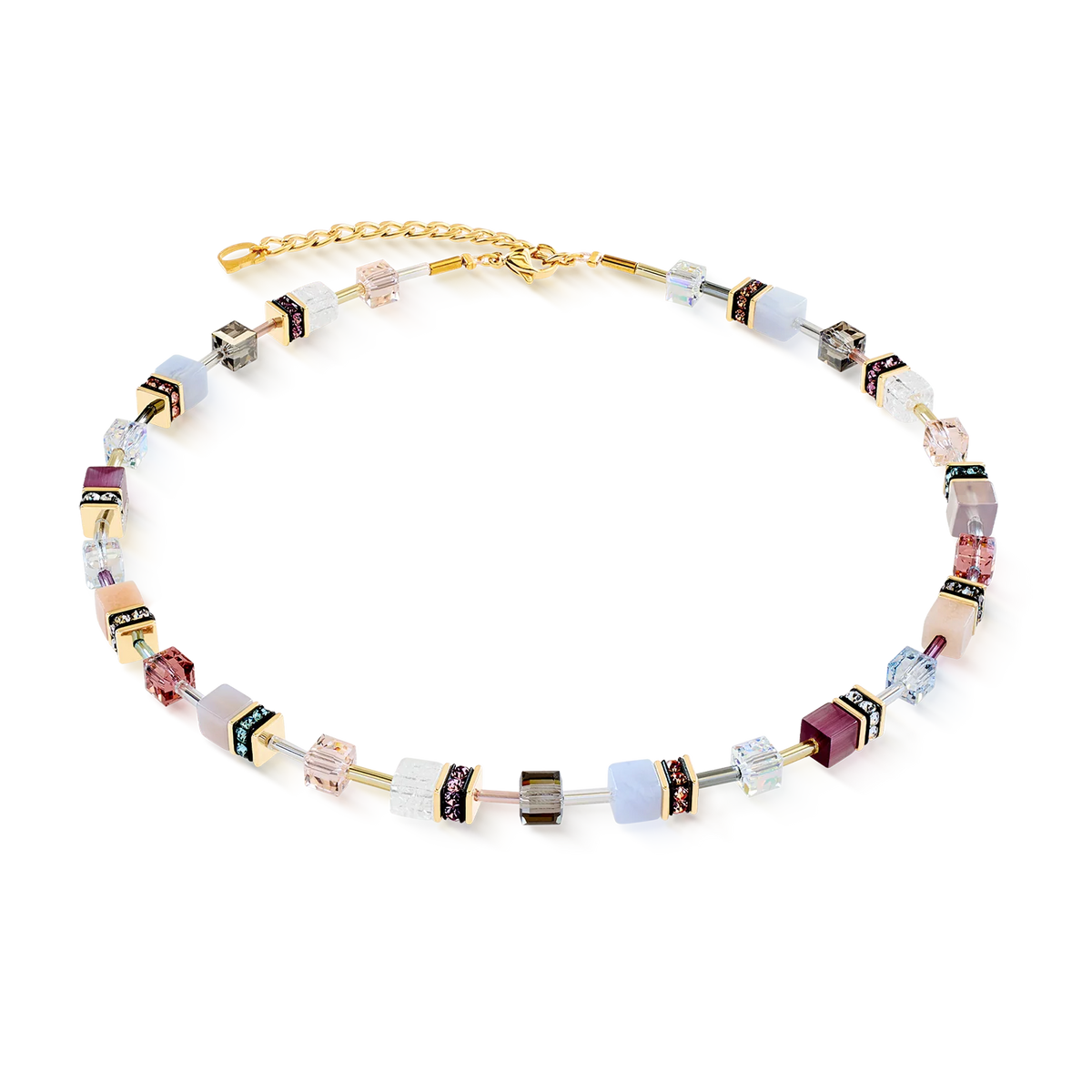 Golden Blush GeoCUBE Iconic Precious Necklace