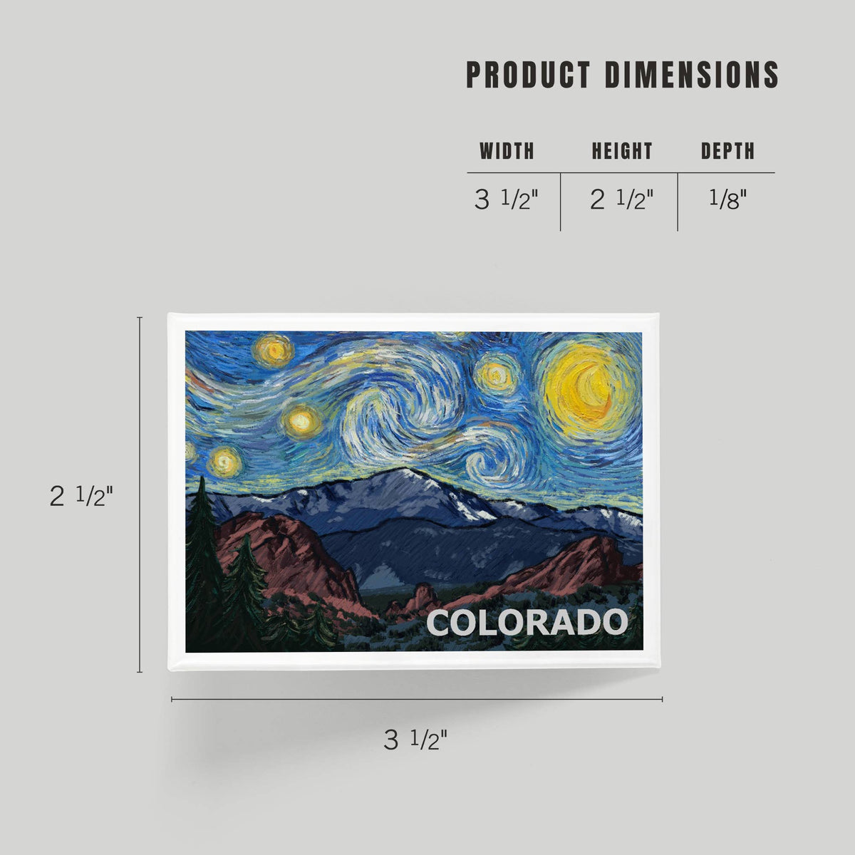 Colorado Starry Night & Mountain Magnet