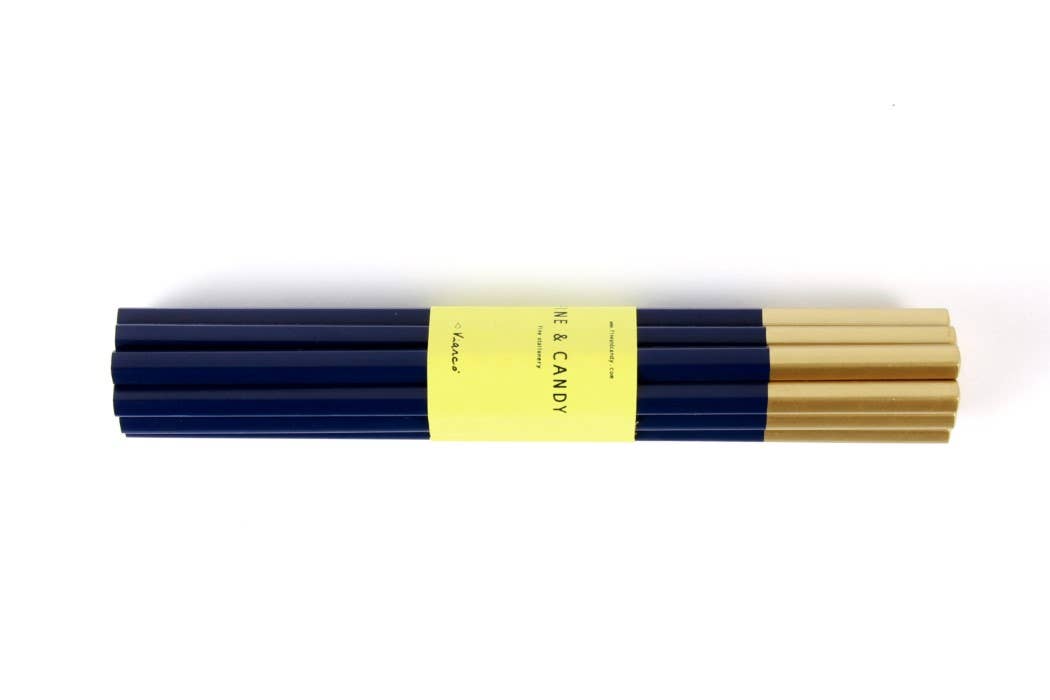 Midnight Blue Graphite Pencil Set