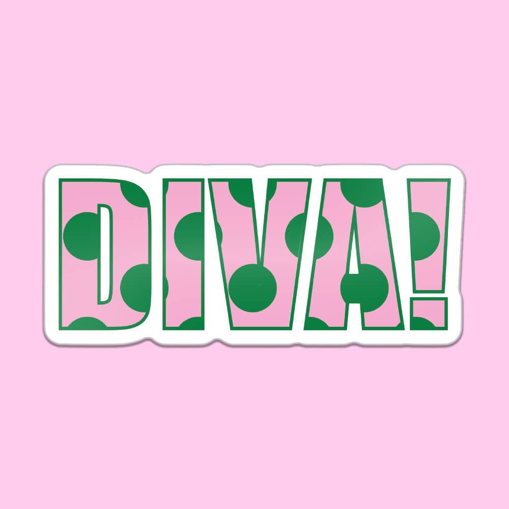 DIVA Polka Dot Sticker