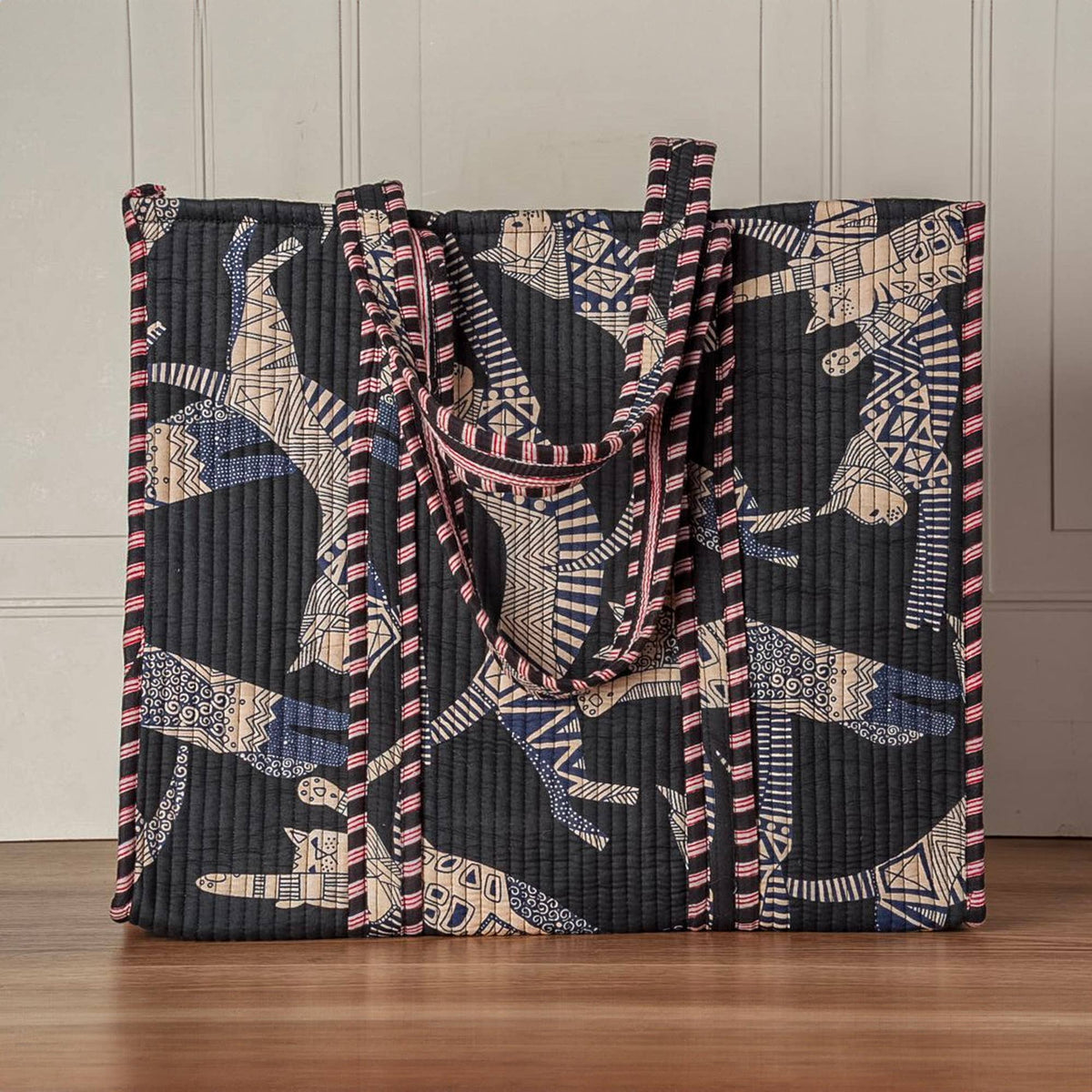 Quilted Feline Tote