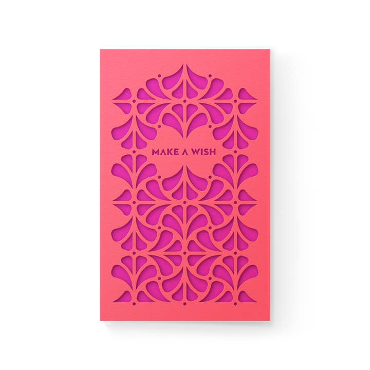 Fuschia Garden Layered Card (mini)