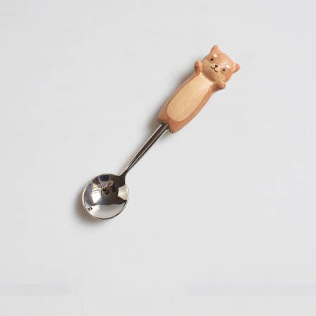 Hand-carved Shiba Spoon & Fork