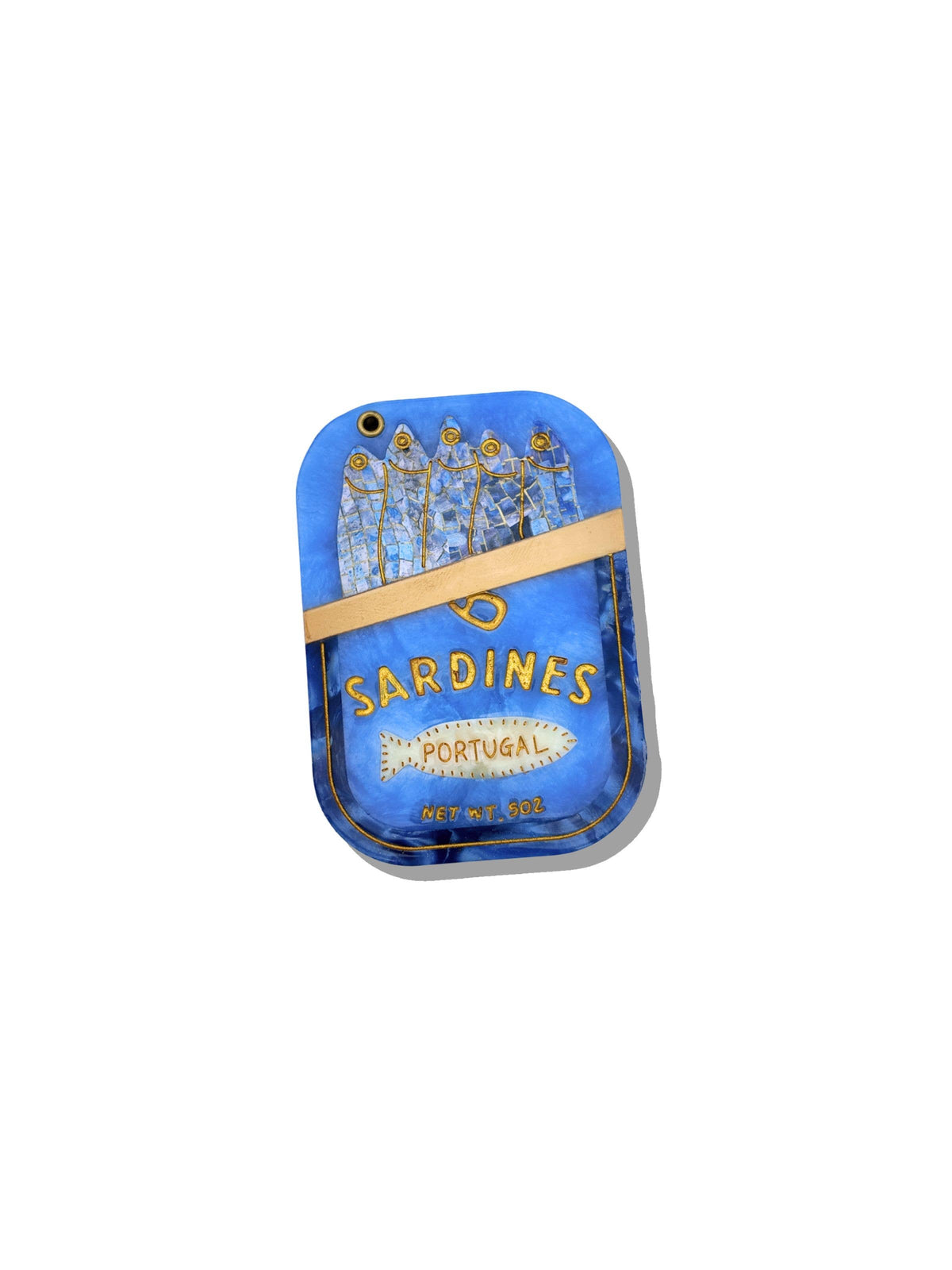 Hand-painted Sardines Compact Mirror