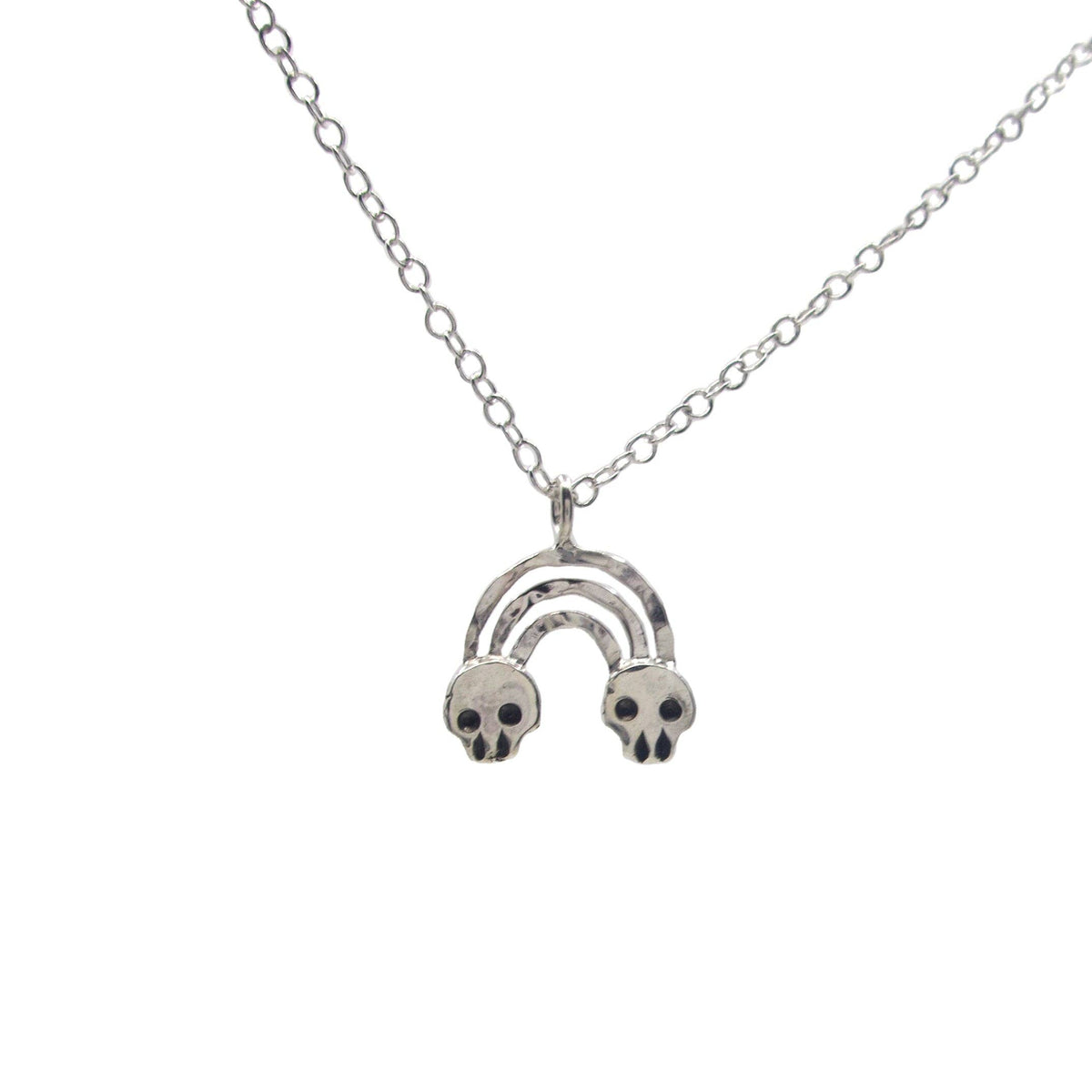 Rainbow Skull Necklace