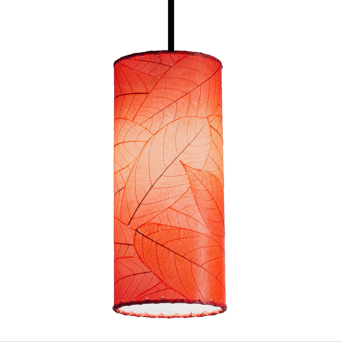 Red Cylinder Pendant Ceiling Lamp