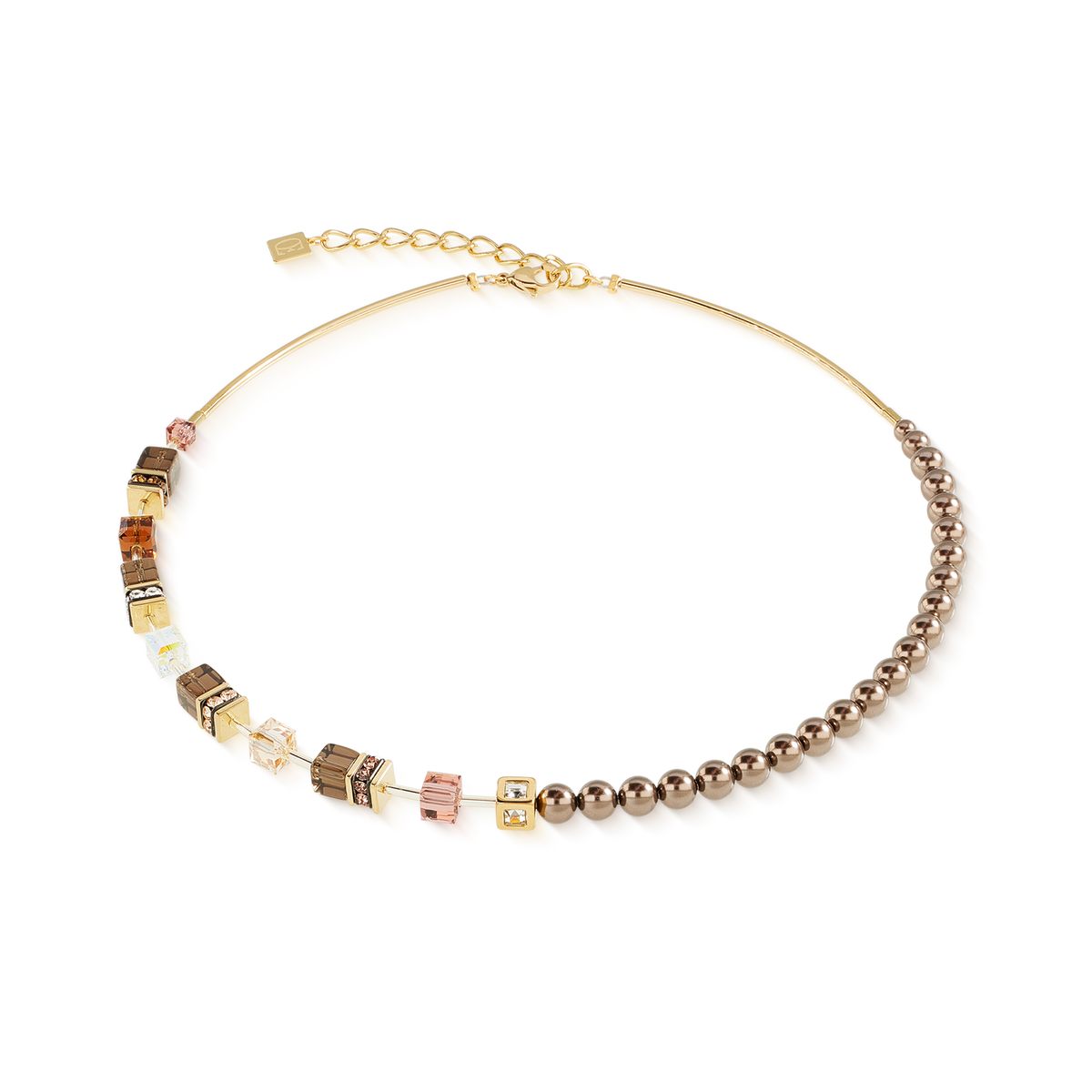 Precious Fusion Pearls Necklace Mocha Mousse
