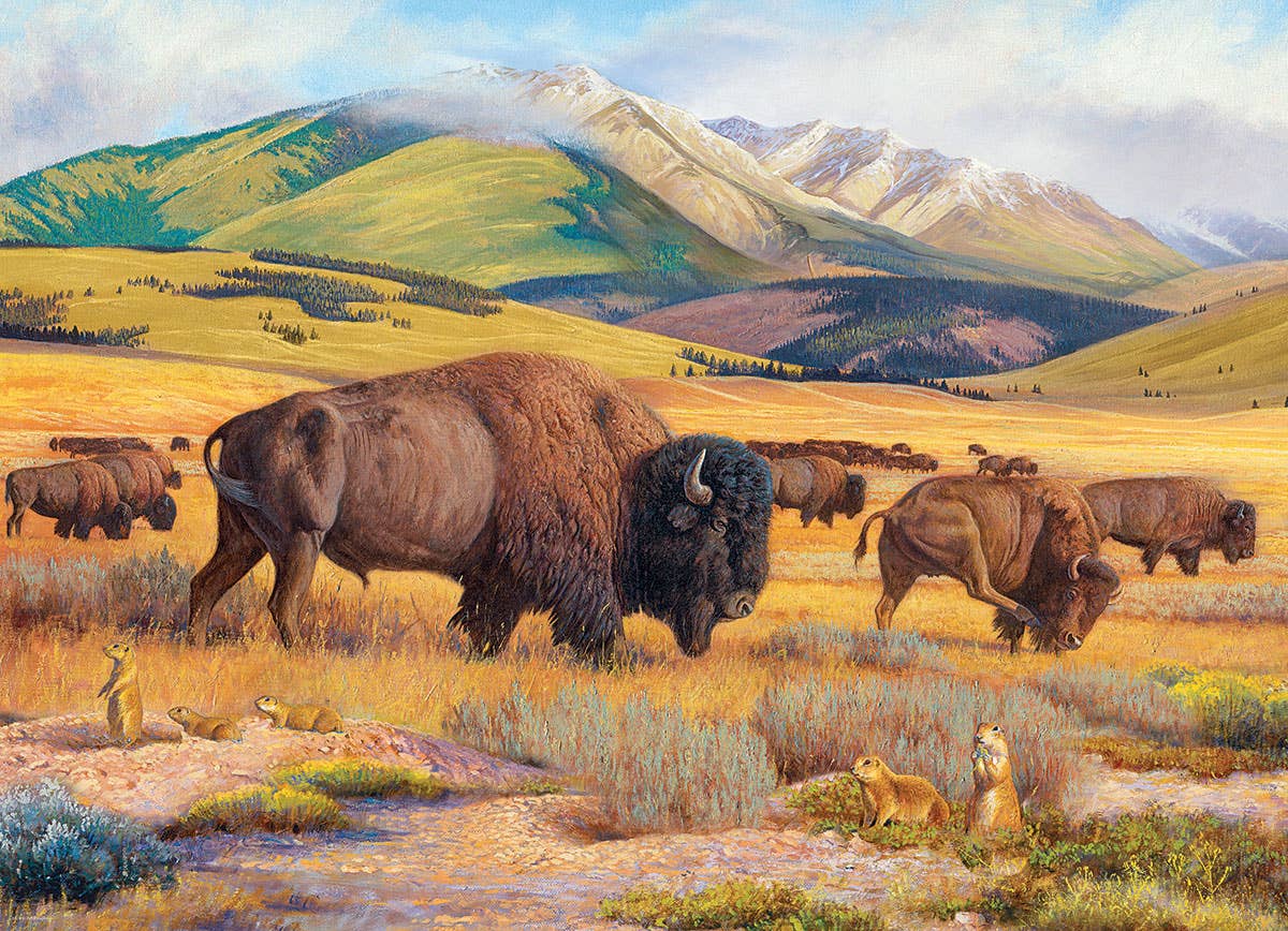 Roaming the Plains 1000 Piece Puzzle