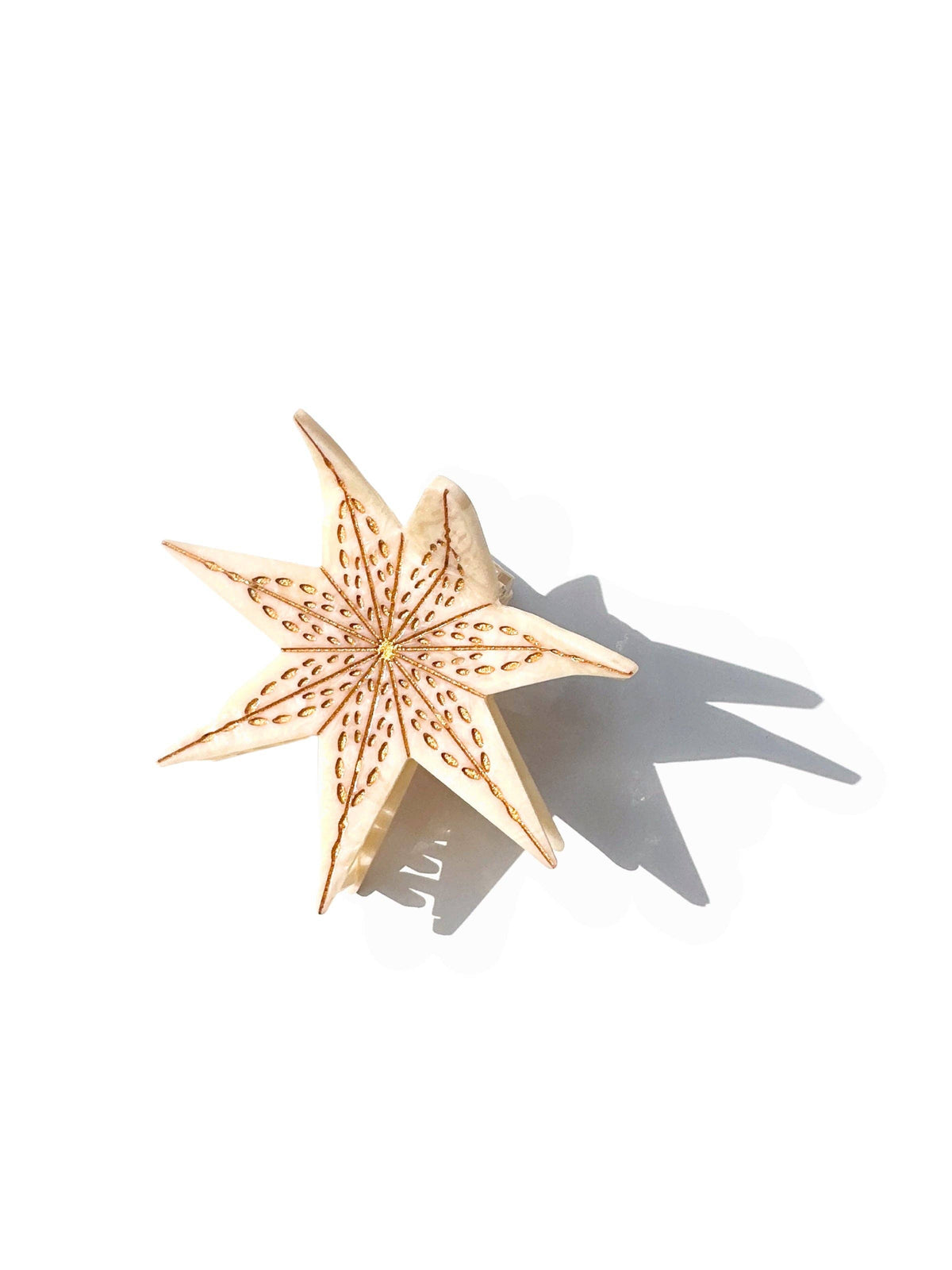 Hand-painted Celestial Star Claw Hair Clip | Eco-Friendly
