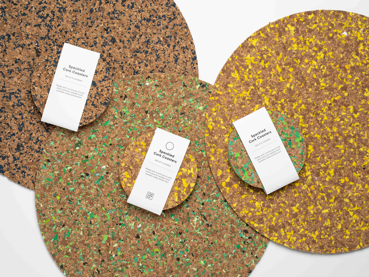 Speckled Cork Placemat - Yellow