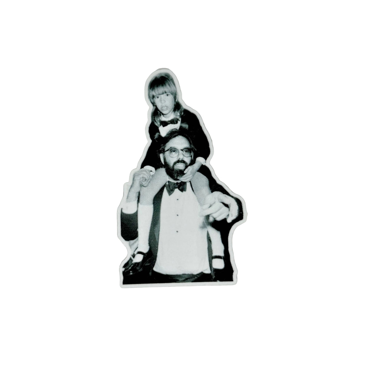 Sofia Coppola on Francis Ford Coppola's Shoulders Sticker