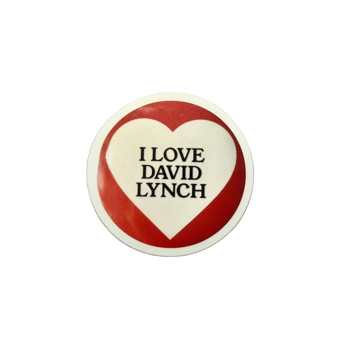 David Lynch Circle Kiss-Cut Sticker
