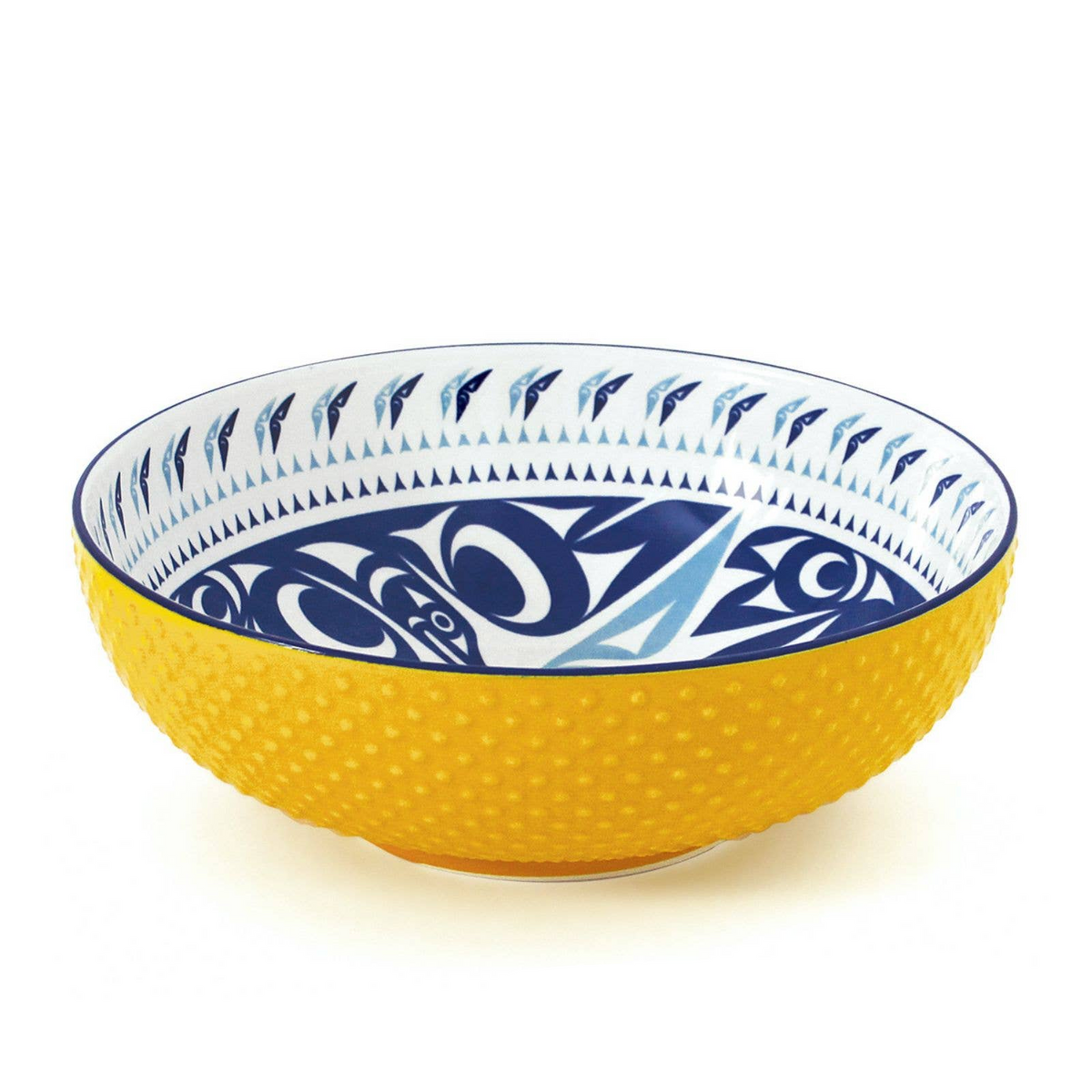 Serving Bowl with Contemporary Indigenous Artwork