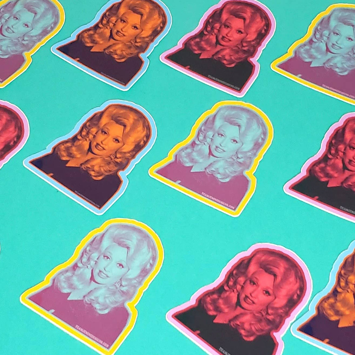 Multi Colored Dolly Sticker