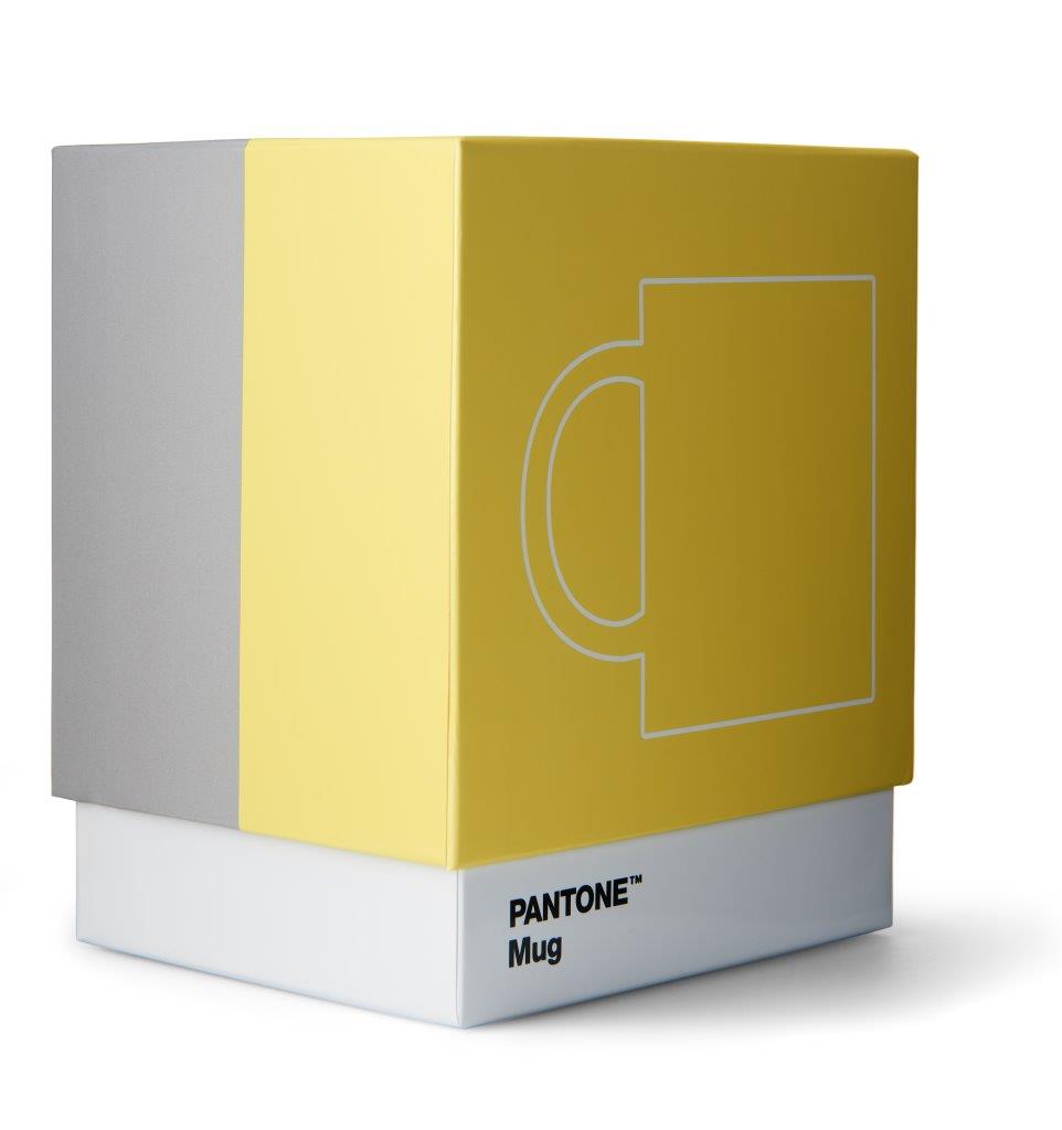 Coffee Mug Yellow and Grey Pantone color of the year 2021