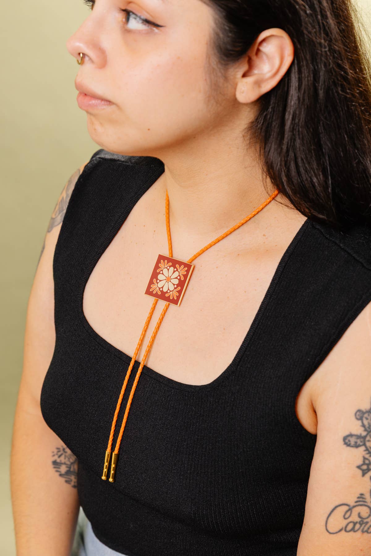 Mexican Tile Bolo Tie with Marisol Ortega