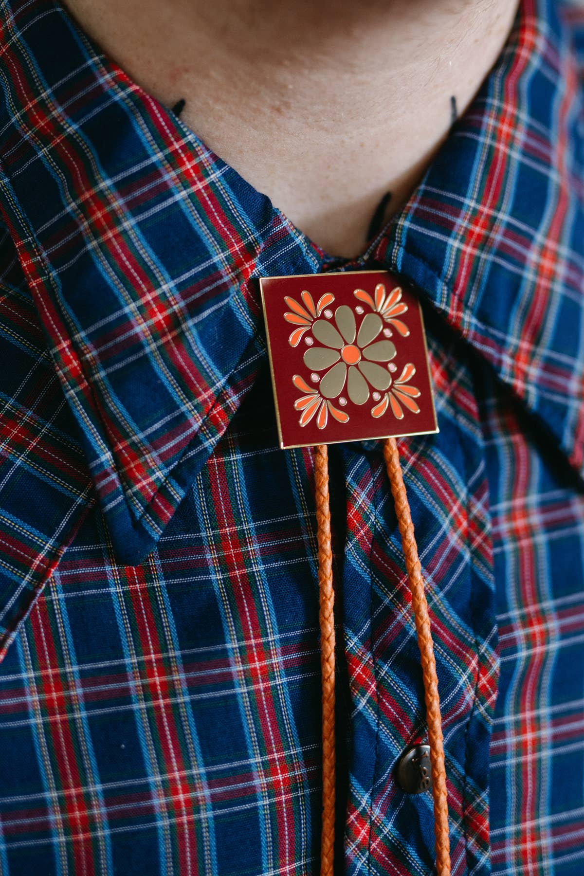 Mexican Tile Bolo Tie with Marisol Ortega